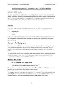 Int. 2 notes on War Photographer