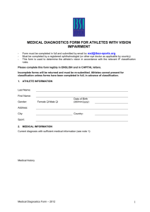 IBSA Medical Diagnostic Form