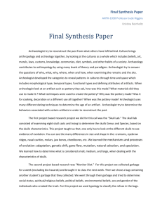 ANTH 1030 Final Synthesis Paper