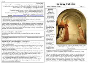 Year B Advent 3rd Sunday - Yanchep to Lancelin Catholic Church