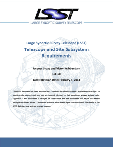 Telescope & Site Subsystem Requirements