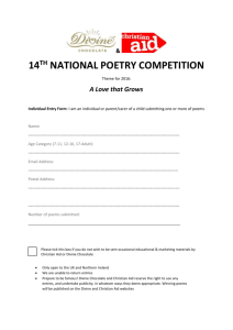14 th national poetry competition