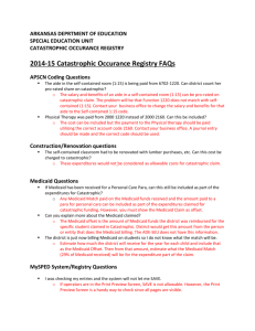 2014-15 Catastrophic Reimbursement FAQs