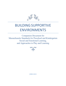 Building Supportive Environments - Massachusetts Department of