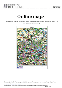 Online maps - University of Bradford