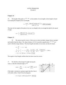 Solutions Extra Problems Exam 2