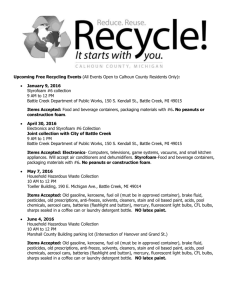 2016 Upcoming Recycling Events Flyer Final