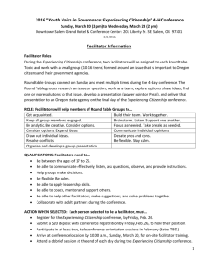 Facilitator Application - Oregon State 4-H