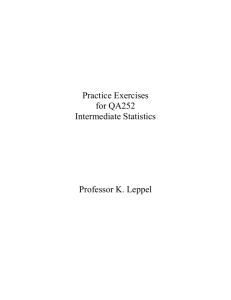 Practice Problems - Widener University