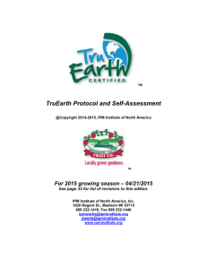 TruEarth Certified Protocol and Self Assessment (.doc)