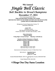 9th Annual Jingle Bell Classic Belt Buckles to Breed