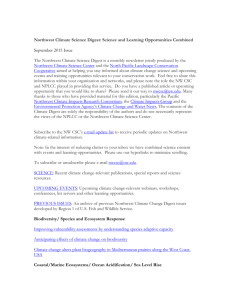 September 2015 Issue - Northwest Climate Science Center