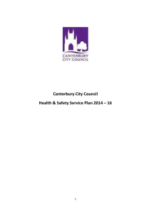 Service Plan - Canterbury City Council