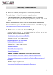 Frequently Asked Questions How is the academic year organized at