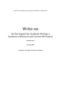 Write_on_synthesis - Higher Education Academy