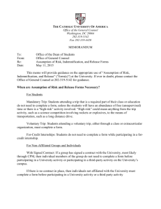Memo dated May 11, 2015 Office of General Counsel explaining