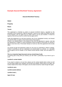 Assured Shorthold Tenancy Agreement (England)