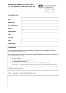 Non Commercial and Educational Use Application Form
