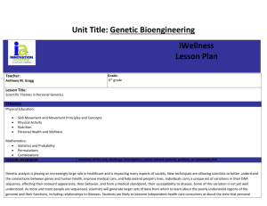 iWellness Genetics and Bioengineering