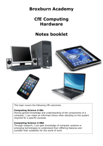 Hardware notes booklet