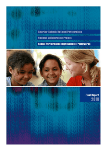 School Performance Improvement Frameworks