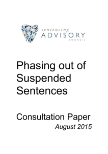 Phasing Out Suspended Sentences