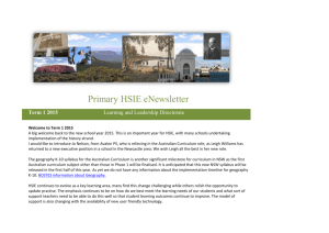 Primary HSIE eNewsletter