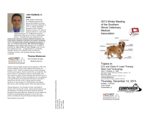 Meeting Agenda - ISVMA, Illinois State Veterinary Medical Association