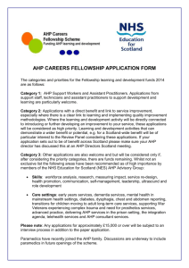 ahp careers fellowship application form