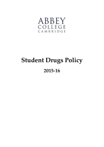 Organisation and implementation of college drug policy