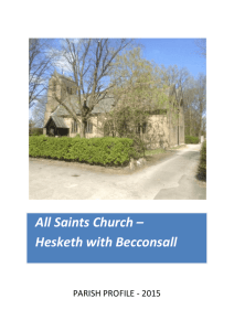 Welcome to All Saints Church, Hesketh with