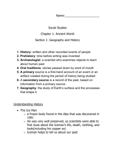 Ch. 1 section 1 notes and timeline