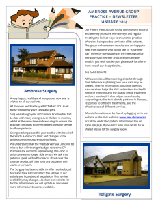 Read our Newsletter - Ambrose Avenue Group Practice
