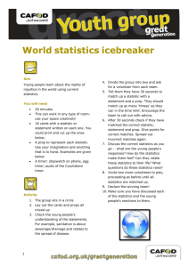 World statistics icebreaker