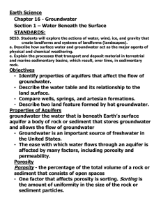 Chapter 16 - Groundwater