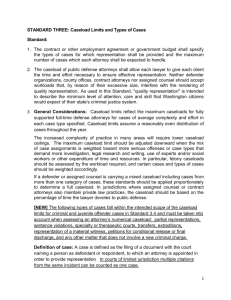 Draft Proposal for Misdemeanor Standards