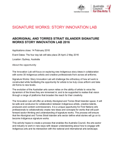 Signature Works: Story Innovation Lab