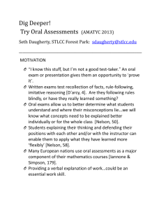 Dig Deeper - Try Oral Assessments