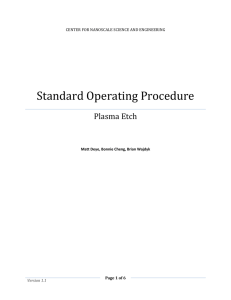 Standard Operating Procedure for the Microwave Induced Plasma