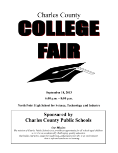 Colleges and Universities - Charles County Public Schools