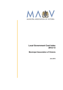 Local Government Cost Index 2012-13