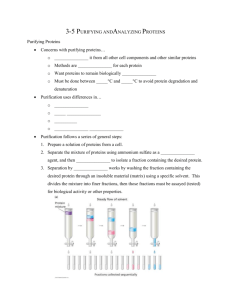 3-5 Purifying and Analyzing Proteins