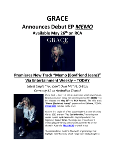 Grace EP Press Release_May 18, 2015 FINAL