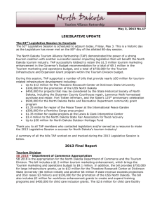 May 3, 2013 No.17 LEGISLATIVE UPDATE The 63rd Legislative