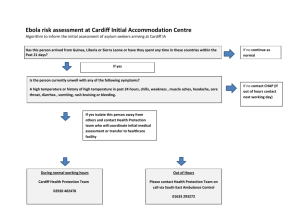 Ebola algorithm for Cardiff Initial Accommodation