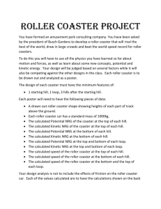 Roller Coaster Project