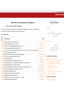 J&K HPLC Derivatization Reagents