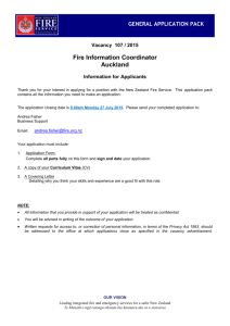 onlinerecruitment - New Zealand Fire Service