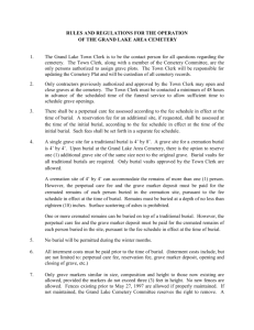 RULES AND REGULATIONS FOR THE OPERATION OF THE