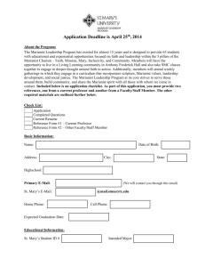 Application Deadline is April 25 th , 2014